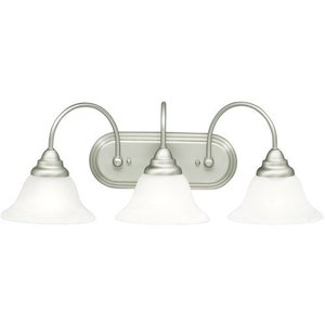 KK5993NI Telford 3 Bulb Bathroom Lighting - Brushed Nickel KK5993NI Telford 3 Bulb Bathroom Lighting - Brushed Nickel