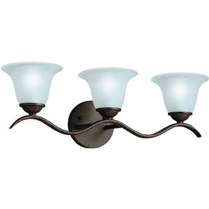 KK6323TZ Dover 3 Bulb Bathroom Lighting - Tannery Bronze KK6323TZ Dover 3 Bulb Bathroom Lighting - Tannery Bronze