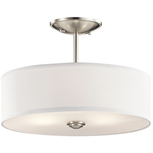 KK43675NI Shailene Semi Flush Mount Ceiling Light - Brushed Nickel KK43675NI Shailene Semi Flush Mount Ceiling Light - Brushed Nickel
