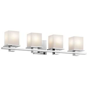 2 Light Incandescent 200 Total Watts Chrome Kichler 45150CH Tully Vanity