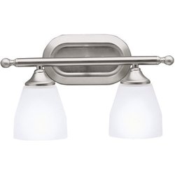 Bathroom Lighting (2 Bulbs) 14-3/4" Width