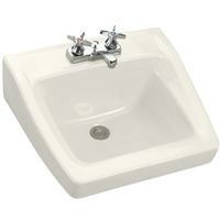 Wall Hung Bathroom Sink 19-1/4 x 17-1/4 x 8-1/8