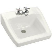 Wall Hung Bathroom Sink 19-1/4 x 17-1/4 x 8-1/8