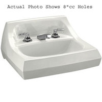 Wall Hung Bathroom Sink 21-1/4 x 18-1/8 x 12-1/4