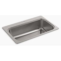 Single Bowl Sinks 33'' x 22'' x 9-5/16'' Single Bowl Sinks 33'' x 22'' x 9-5/16''