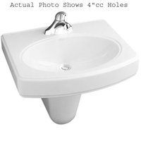Wall Hung Bathroom Sink 22 x 18 x 7-1/2 Wall Hung Bathroom Sink 22 x 18 x 7-1/2