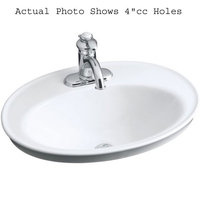 Self-Rimming Bathroom Sink 22-1/8 x 16-1/4 x 8-1/4 Self-Rimming Bathroom Sink 22-1/8 x 16-1/4 x 8-1/4