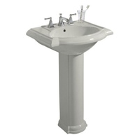 Pedestal Bathroom Sink 24-1/8 x 19-3/4 x 33-1/2 Pedestal Bathroom Sink 24-1/8 x 19-3/4 x 33-1/2