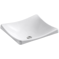 Vessel Style Bathroom Sink 18-1/4 x 15-5/8 x 7 Vessel Style Bathroom Sink 18-1/4 x 15-5/8 x 7