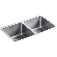 Double Bowl Kitchen Sink 31-1/2'' x 18'' x 9-3/4'' Double Bowl Kitchen Sink 31-1/2'' x 18'' x 9-3/4''