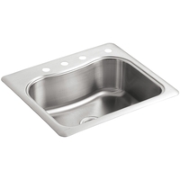 Single Bowl Sinks 25'' x 22'' x 8-5/16 Single Bowl Sinks 25'' x 22'' x 8-5/16