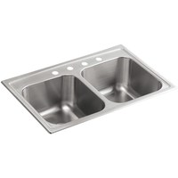 Double Bowl Kitchen Sink 33'' x 22'' x 9-1/4'' Double Bowl Kitchen Sink 33'' x 22'' x 9-1/4''