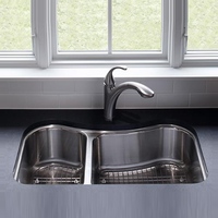 Double Bowl Kitchen Sink 31-5/8'' x 19-9/16'' x 8'' Double Bowl Kitchen Sink 31-5/8'' x 19-9/16'' x 8''