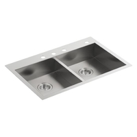 Double Bowl Kitchen Sink 33'' x 22'' x 6-5/16'' Double Bowl Kitchen Sink 33'' x 22'' x 6-5/16''