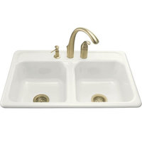 Double Bowl Kitchen Sink 33'' x 22'' x 8-1/2'' Double Bowl Kitchen Sink 33'' x 22'' x 8-1/2''