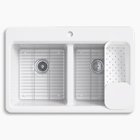 Double Bowl Kitchen Sink 33'' x 22'' x 9-5/8'' Double Bowl Kitchen Sink 33'' x 22'' x 9-5/8''