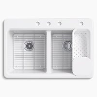 Double Bowl Kitchen Sink 33'' x 22'' x 9-5/8'' Double Bowl Kitchen Sink 33'' x 22'' x 9-5/8''