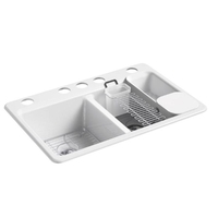 Double Bowl Kitchen Sink 33'' x 22'' x 9-5/8'' Double Bowl Kitchen Sink 33'' x 22'' x 9-5/8''