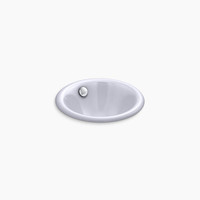 Self-Rimming Bathroom Sink 12'' D x 6-5/16'' Self-Rimming Bathroom Sink 12'' D x 6-5/16''