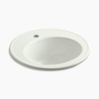 Self-Rimming Bathroom Sink 19'' Diameter x 8-3/8'' Self-Rimming Bathroom Sink 19'' Diameter x 8-3/8''