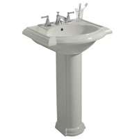 Pedestal Bathroom Sink 24-1/8 x 19-3/4 x 33-1/2 Pedestal Bathroom Sink 24-1/8 x 19-3/4 x 33-1/2