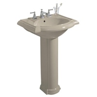 Pedestal Bathroom Sink 24-1/8 x 19-3/4 x 33-1/2 Pedestal Bathroom Sink 24-1/8 x 19-3/4 x 33-1/2