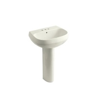 Pedestal Bathroom Sink 22-1/4 x 18-1/4 x 34-7/8 Pedestal Bathroom Sink 22-1/4 x 18-1/4 x 34-7/8