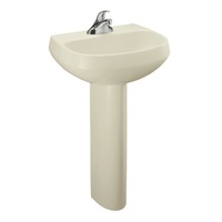Pedestal Bathroom Sink 22-1/4 x 18-1/4 x 34-7/8 Pedestal Bathroom Sink 22-1/4 x 18-1/4 x 34-7/8