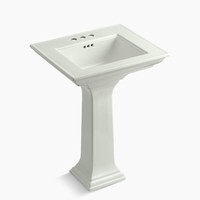 Pedestal Bathroom Sink 24-1/2 x 20-1/2 x 34-3/4 Pedestal Bathroom Sink 24-1/2 x 20-1/2 x 34-3/4
