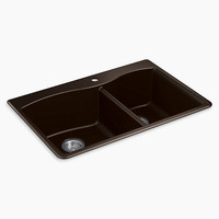 Double Bowl Kitchen Sink 33'' x 22'' x 9-5/8'' Double Bowl Kitchen Sink 33'' x 22'' x 9-5/8''