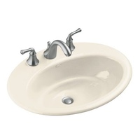 Self-Rimming Bathroom Sink 24 x 18 x 8-5/8 Self-Rimming Bathroom Sink 24 x 18 x 8-5/8