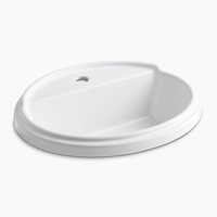 Self-Rimming Bathroom Sink 22-13/16 x 19-1/4 x 8-3/4 Self-Rimming Bathroom Sink 22-13/16 x 19-1/4 x 8-3/4