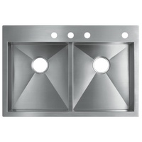 Double Bowl Kitchen Sink 33'' x 22'' x 9-5/16'' Double Bowl Kitchen Sink 33'' x 22'' x 9-5/16''
