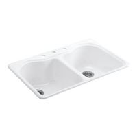 Double Bowl Kitchen Sink 33'' x 22'' x 9-5/8'' Double Bowl Kitchen Sink 33'' x 22'' x 9-5/8''