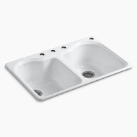 Double Bowl Kitchen Sink 33'' x 22'' x 9-5/8'' Double Bowl Kitchen Sink 33'' x 22'' x 9-5/8''