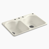 Double Bowl Kitchen Sink 33'' x 22'' x 9-5/8'' Double Bowl Kitchen Sink 33'' x 22'' x 9-5/8''