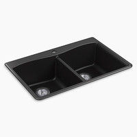 Double Bowl Kitchen Sink 33'' x 22'' x 9-5/8'' Double Bowl Kitchen Sink 33'' x 22'' x 9-5/8''