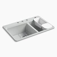 Double Bowl Kitchen Sink 33'' x 22'' x 9-5/8'' Double Bowl Kitchen Sink 33'' x 22'' x 9-5/8''
