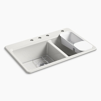 Double Bowl Kitchen Sink 33'' x 22'' x 9-5/8'' Double Bowl Kitchen Sink 33'' x 22'' x 9-5/8''