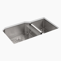 Double Bowl Kitchen Sink 35-1/2'' x 20-1/4'' x 9-5/16'' Double Bowl Kitchen Sink 35-1/2'' x 20-1/4'' x 9-5/16''