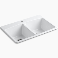 Double Bowl Kitchen Sink 33'' x 22'' x 9-5/8'' Double Bowl Kitchen Sink 33'' x 22'' x 9-5/8''