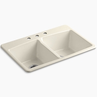 Double Bowl Kitchen Sink 33'' x 22'' x 9-5/8'' Double Bowl Kitchen Sink 33'' x 22'' x 9-5/8''