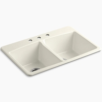 Double Bowl Kitchen Sink 33'' x 22'' x 9-5/8'' Double Bowl Kitchen Sink 33'' x 22'' x 9-5/8''