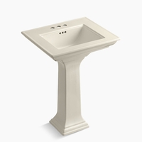 Pedestal Bathroom Sink 24-1/2 x 20-1/2 x 34-3/4 Pedestal Bathroom Sink 24-1/2 x 20-1/2 x 34-3/4