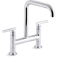 Two Handle Kitchen Faucet 2 Hole