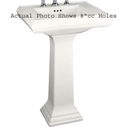 Pedestal Bathroom Sink 24 x 19-3/4 x 34-3/8 Pedestal Bathroom Sink 24 x 19-3/4 x 34-3/8