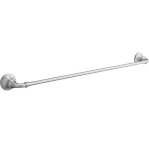 K11271-G Forte Traditional Towel Bar Bathroom Accessory - Brushed Chrome K11271-G Forte Traditional Towel Bar Bathroom Accessory - Brushed Chrome