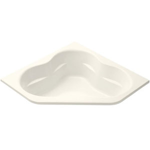 K1161-96 Tercet 60" Corner Soaking Tub - Biscuit K1161-96 Tercet 60" Corner Soaking Tub - Biscuit