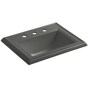 K2241-8-58 Memoirs Self Rimming Bathroom Sink - Thunder Grey K2241-8-58 Memoirs Self Rimming Bathroom Sink - Thunder Grey