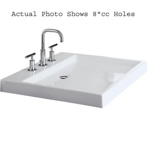 K2314-4-0 Purist Wading Pool Console Bathroom Sink - White K2314-4-0 Purist Wading Pool Console Bathroom Sink - White